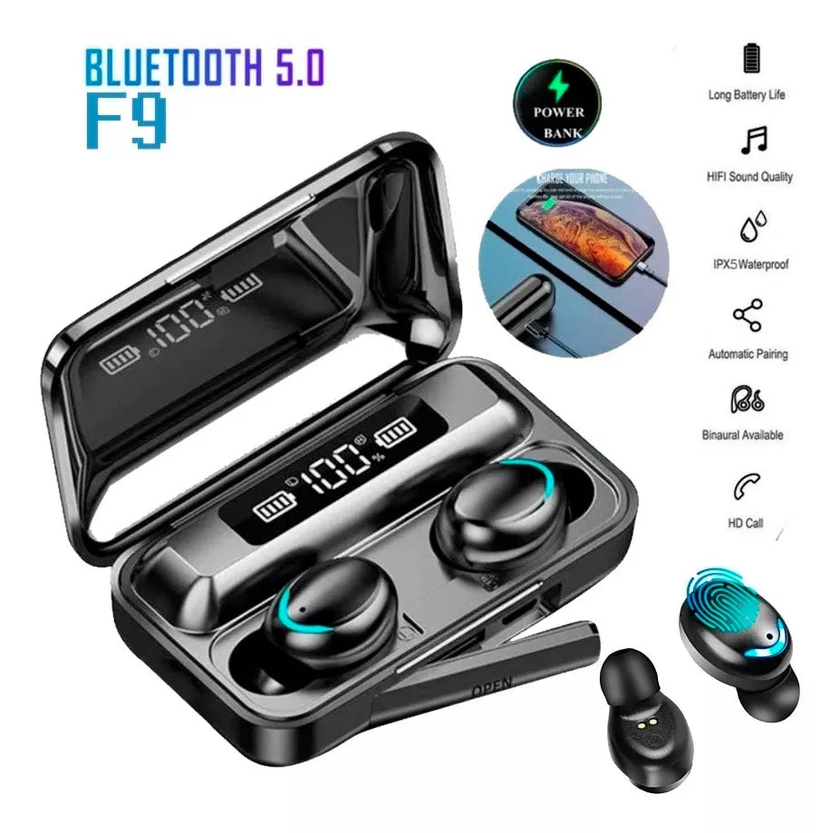 Audífonos F9 inalámbricos Bluetooth - ENVÍO GRATIS a toda Colombia 🚀