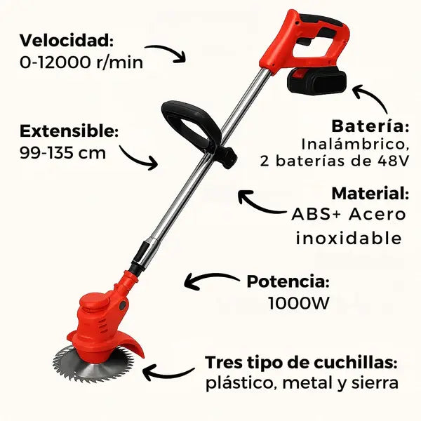 ¡Transforma tu jardín en minutos! 💥 Guadaña™ – con Batería Extra + Regalos